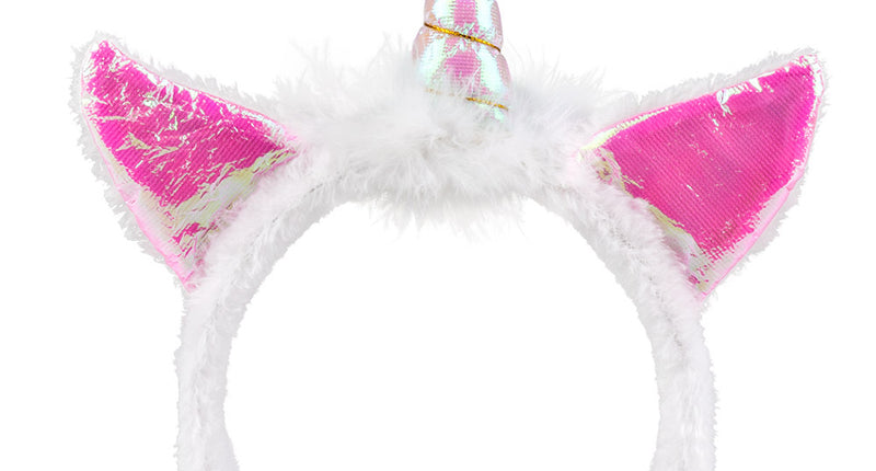E-Carnavalskleding.nl Diadeem Holo unicorn