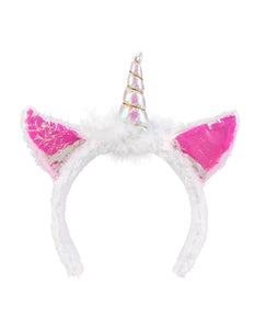 E-Carnavalskleding.nl Diadeem Holo unicorn