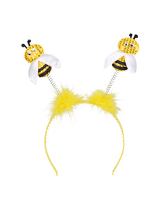 E-Carnavalskleding.nl Diadeem Honingbijtjes glitter