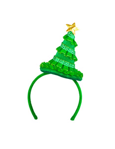 E-Carnavalskleding.nl Diadeem kerstboom met gouden ster