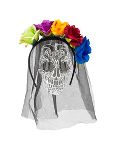 E-Carnavalskleding.nl Diadeem La Calaca Day of the death