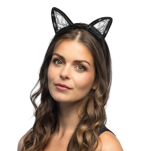 E-Carnavalskleding.nl Diadeem Lacy cat