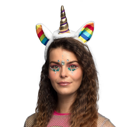 E-Carnavalskleding.nl Diadeem regenboog unicorn