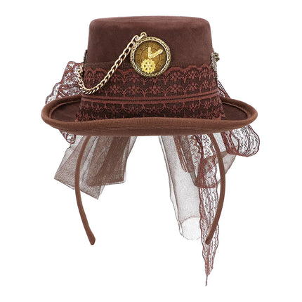 E-Carnavalskleding.nl Diadeem Steamlady deluxe