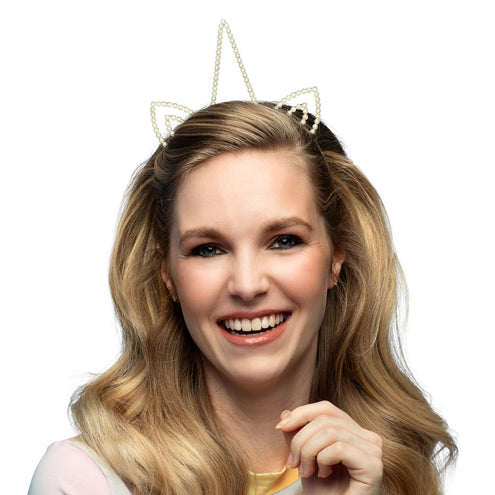 E-Carnavalskleding.nl Diadeem unicorn parels