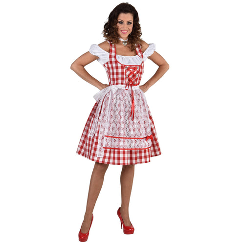 E-Carnavalskleding.nl Dirndl jurkje Rosie knielang