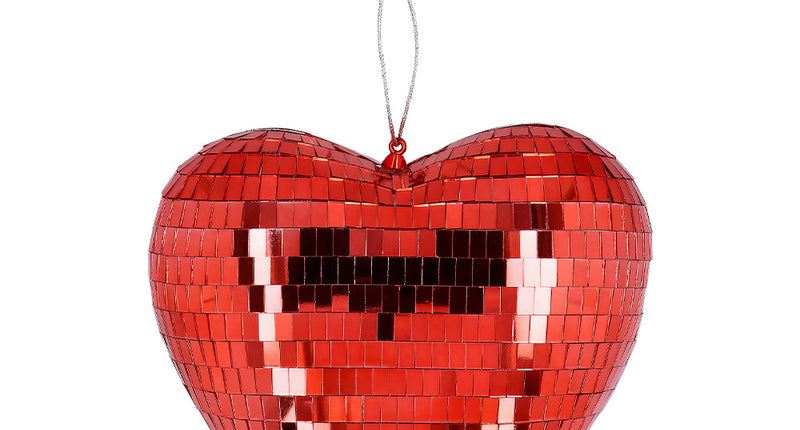 E-Carnavalskleding.nl Discobal Hart rood