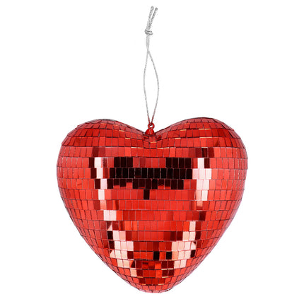 E-Carnavalskleding.nl Discobal Hart rood
