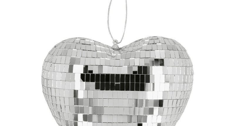 E-Carnavalskleding.nl Discobal Hart zilver