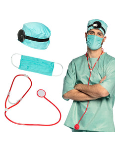 E-Carnavalskleding.nl Dokter Chirurg Verpleegster verkleed set compleet