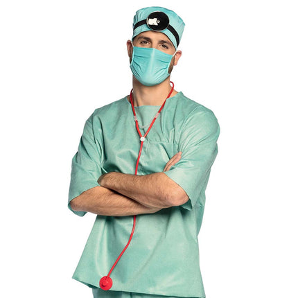 E-Carnavalskleding.nl Dokter Chirurg Verpleegster verkleed set compleet
