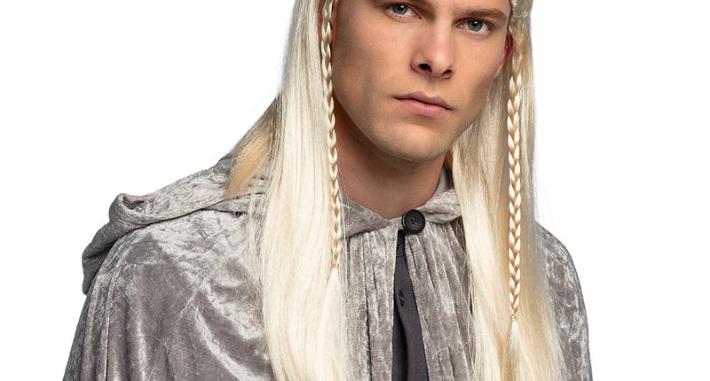 E-Carnavalskleding.nl Elfen pruik lang blond