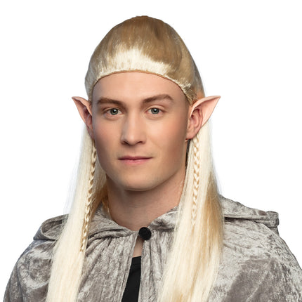 E-Carnavalskleding.nl Elfen pruik lang blond