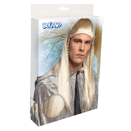E-Carnavalskleding.nl Elfen pruik lang blond