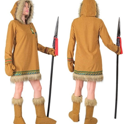 E-Carnavalskleding.nl Eskimo dame kostuum Roos dames