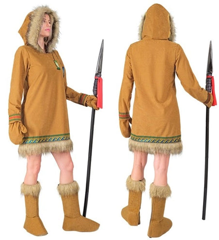E-Carnavalskleding.nl Eskimo dame kostuum Roos dames