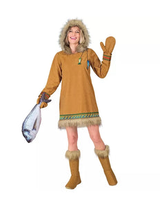 E-Carnavalskleding.nl Eskimo dame kostuum Roos dames