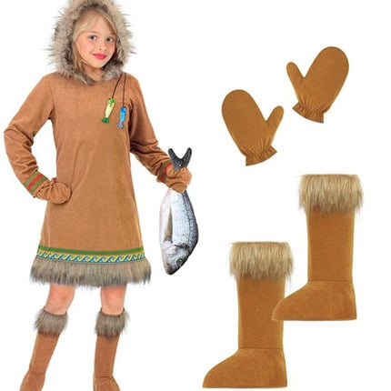 E-Carnavalskleding.nl Eskimo meisje kostuum Jesse kinderen