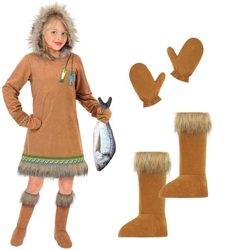 E-Carnavalskleding.nl Eskimo meisje kostuum Jesse kinderen