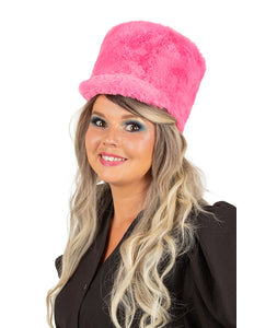 E-Carnavalskleding.nl Fanfarehoed pluche roze
