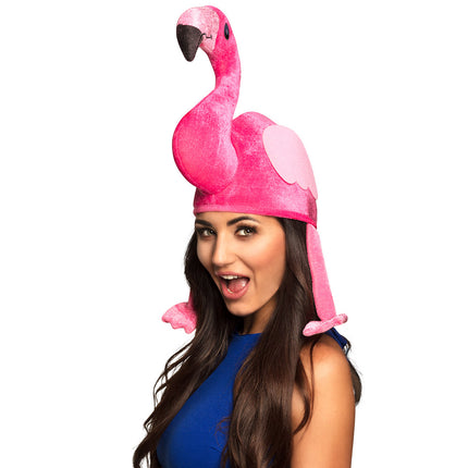 E-Carnavalskleding.nl Flamingo muts roze