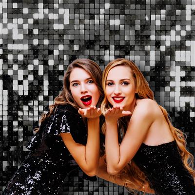 E-Carnavalskleding.nl Folie achtergrond zwart voor Photo booth en bruiloften