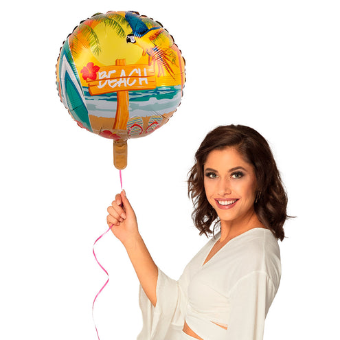 E-Carnavalskleding.nl Folieballon 'Beach'