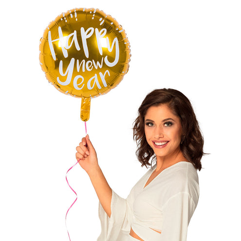 E-Carnavalskleding.nl Folieballon 'Happy new year'