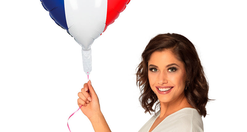 E-Carnavalskleding.nl Folieballon Hart Frankrijk