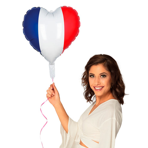 E-Carnavalskleding.nl Folieballon Hart Frankrijk