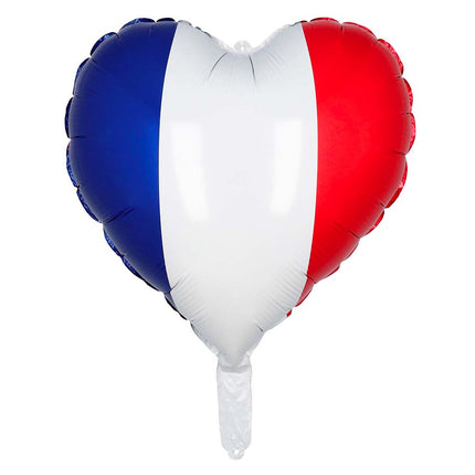 E-Carnavalskleding.nl Folieballon Hart Frankrijk