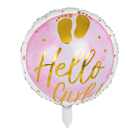E-Carnavalskleding.nl Folieballon 'Hello girl!'