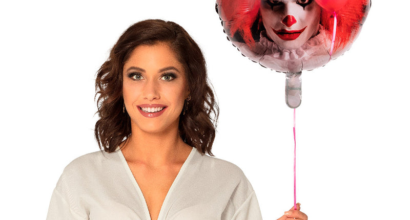 E-Carnavalskleding.nl Folieballon Horror clown