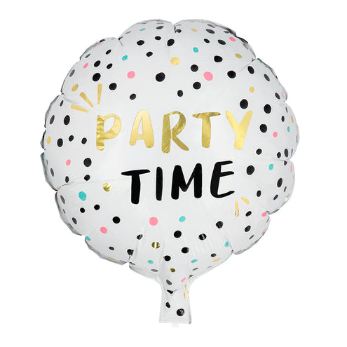 E-Carnavalskleding.nl Folieballon 'Party time'