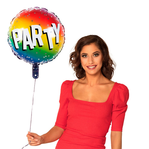 E-Carnavalskleding.nl Folieballon Rainbow 'Party'