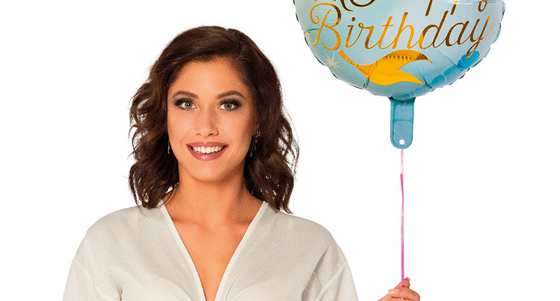 E-Carnavalskleding.nl Folieballon Zeemeermin 'Happy birthday'