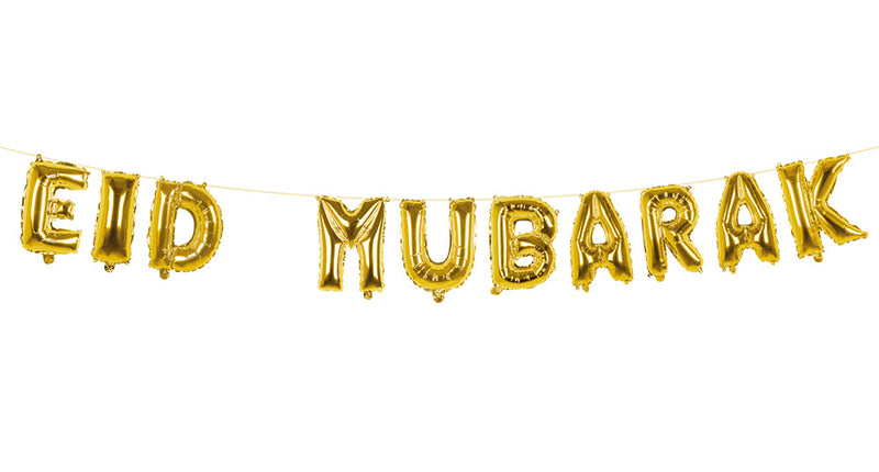 E-Carnavalskleding.nl Folieballonslinger 'Eid Mubarak'