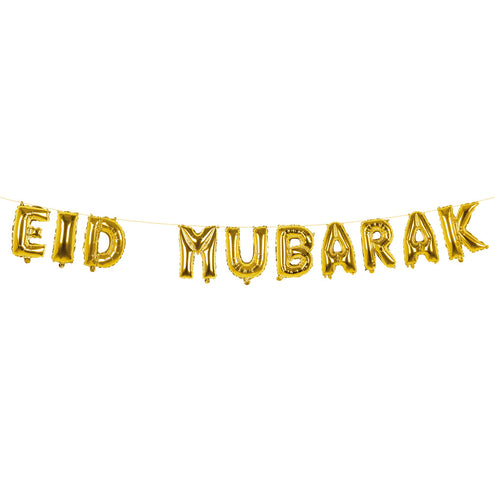 E-Carnavalskleding.nl Folieballonslinger 'Eid Mubarak'