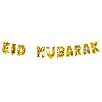 E-Carnavalskleding.nl Folieballonslinger 'Eid Mubarak'