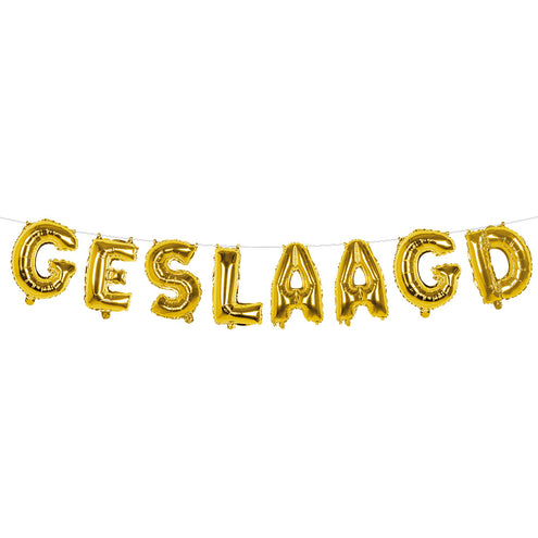 E-Carnavalskleding.nl Folieballonslinger 'Geslaagd'