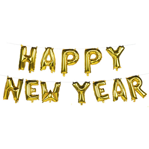 E-Carnavalskleding.nl Folieballonslinger 'Happy new year'
