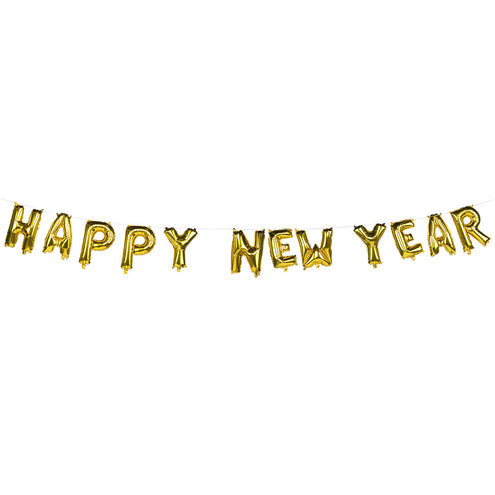E-Carnavalskleding.nl Folieballonslinger 'Happy new year'