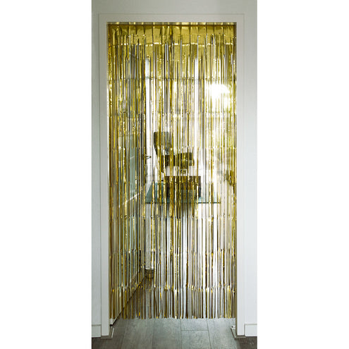 E-Carnavalskleding.nl Foliegordijn Metallic goud