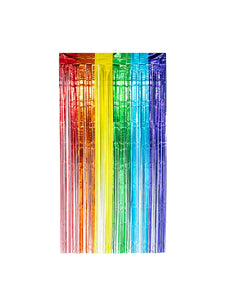 E-Carnavalskleding.nl Foliegordijn Metallic regenboog