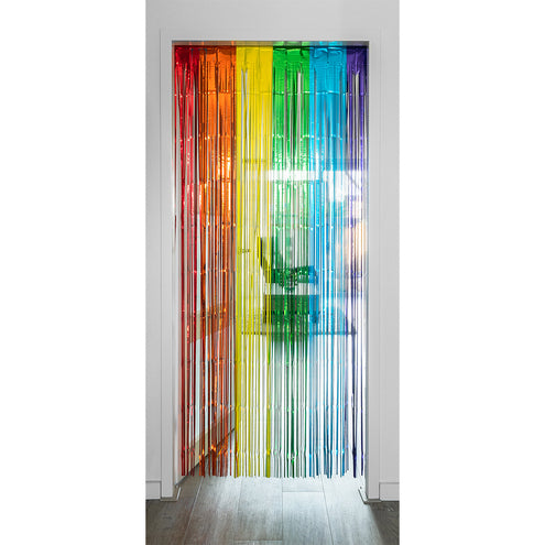 E-Carnavalskleding.nl Foliegordijn Metallic regenboog