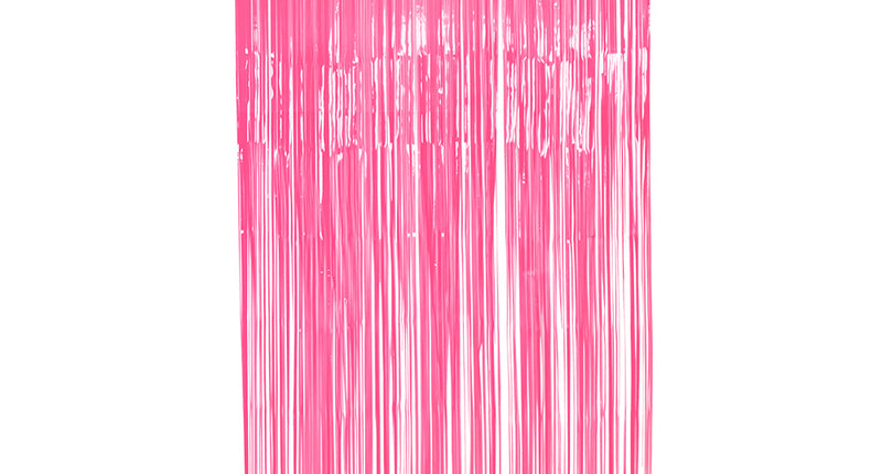 E-Carnavalskleding.nl Foliegordijn Neon roze