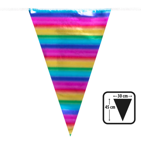 E-Carnavalskleding.nl Foliereuzenvlaggenlijn regenboog