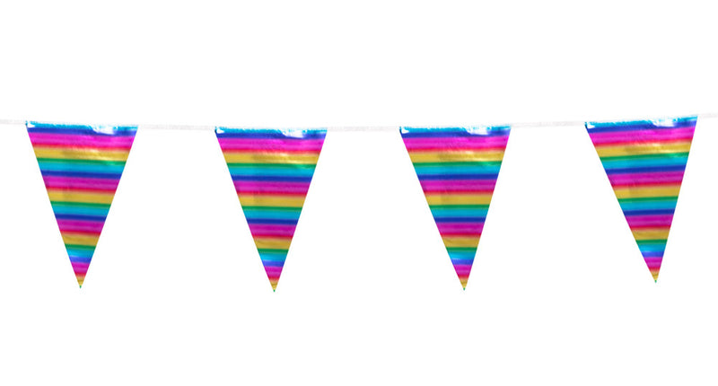 E-Carnavalskleding.nl Foliereuzenvlaggenlijn regenboog