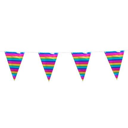 E-Carnavalskleding.nl Foliereuzenvlaggenlijn regenboog