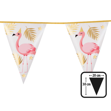 E-Carnavalskleding.nl Folievlaggenlijn Flamingo